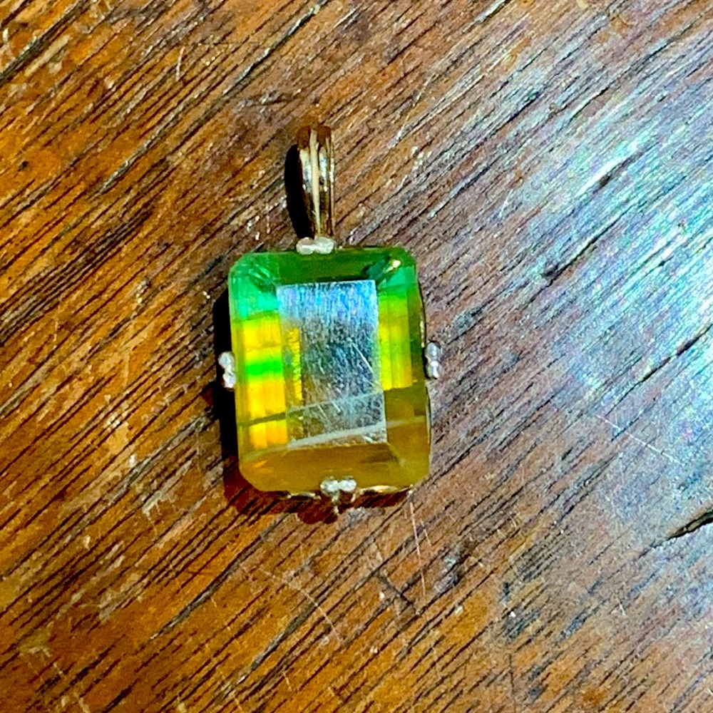 FLOURITE and Sterling Silver Pendant 17.53 CT